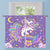 Unicorn Fantasy Stars and Moon Window Curtains 2 Panels x 48L