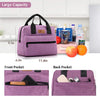 Insulated Lunch Bag for Women and Men Purple