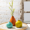 Set of multicolored ceramic vases, (set x 3)