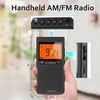 AM FM portable radio works with 2 AAA batteries with earphones