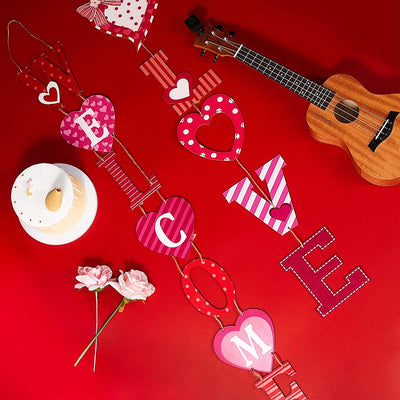 vertical hanging signs for valentine's day, 2pcs