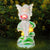 Garden Angel Statue with Solar Lights, 6.3 x 4.7 x 13 inches