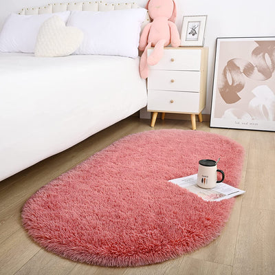 Home Plush Rug (2.6 x 5.3 ft)  Dirty Pink Color