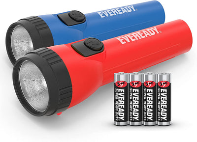 Bright and Durable LED Flashlight with Long Battery Life (2-Pack)