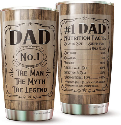 20 oz tumbler, "Dad N° 1 the man, the myth , the legend"