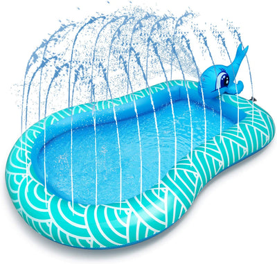 Inflatable Splash Pad for Kids - 3 in 1. Blue