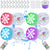 8 Pack 16 Color Submersible LED Pool Light with Remote Control