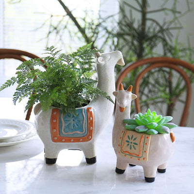 Ceramic Goat Succulent