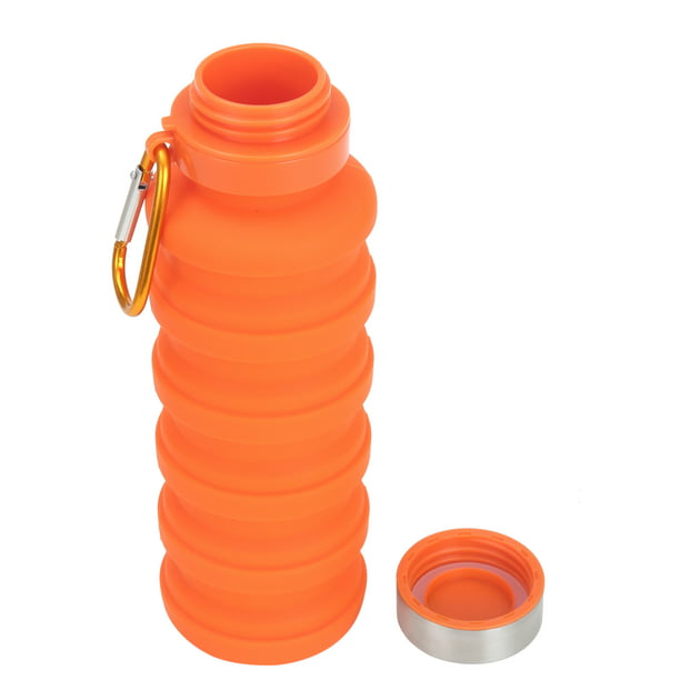 16oz Wide Mouth Silicone Bottle, Color: Orange