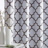 Decorative Extra Long Blackout Curtains with Lattice Print 108 Inch