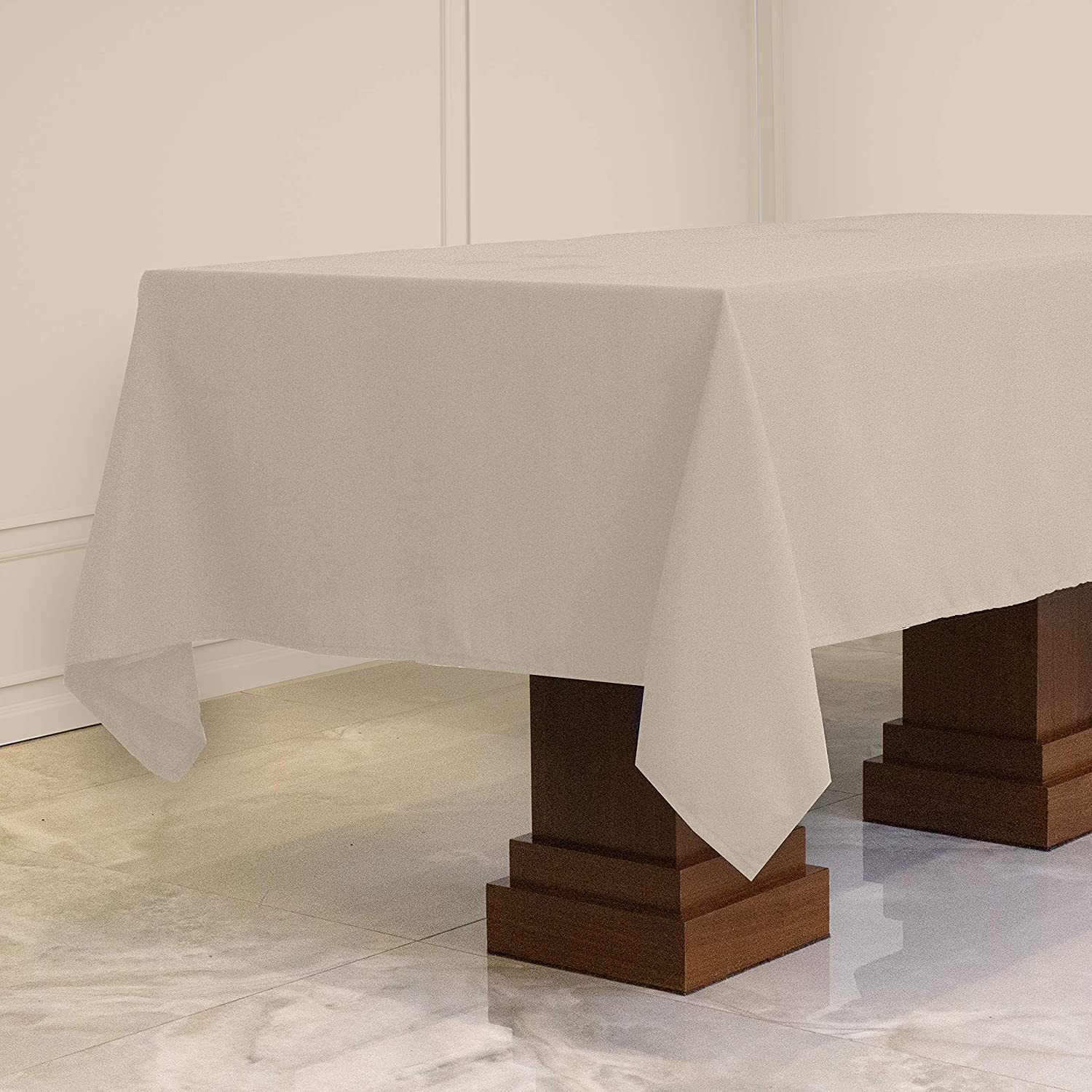 Rectangular Tablecloth, 60" x 84" (Color: Ivory)