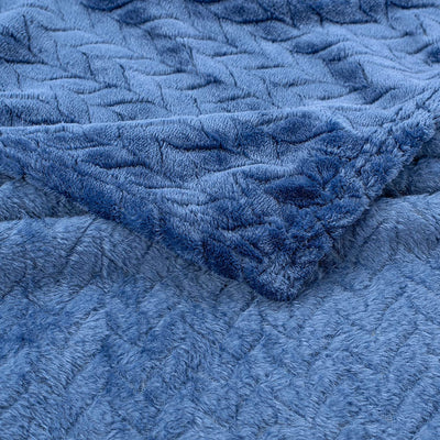 Fuzzy Baby Blanket, Soft, (XXS/24 × 32 inches), Royal Blue