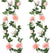 Pack of 2 artificial flower garlands for decoration in pink