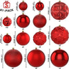 87ct Christmas Ball Ornaments Set Shatterproof