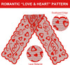 red lace tablecloth with love heart for valentine's day