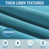 Round linen tablecloth, 54" X 80" (Color: Teal)