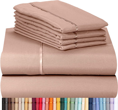 Soft & Breathable 18" Sheet Set (6-Piece, Pearl Pink)