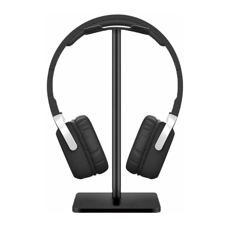 Headphone stand with flexible aluminum support bar, Colour: Black