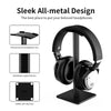 Headphone stand with flexible aluminum support bar, Colour: Black