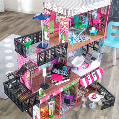 Brooklyn's Loft Dollhouse with Lights and Sounds, 25 Pieces