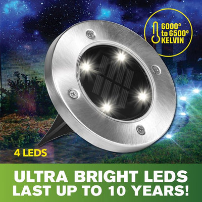 Heavy Duty Outdoor Solar Lights 4 Pack