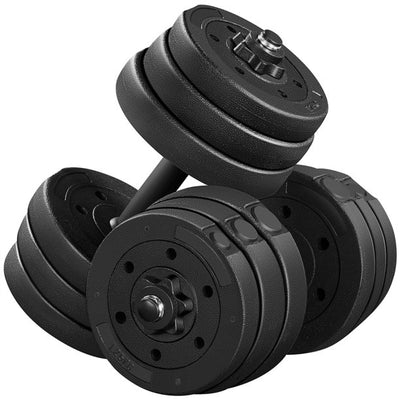 Dumbbell Set Adjustable Free Weight Set, Black, 20kg