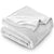 Plush Bed Blanket, Color: White, Size: Twin/Twin XL