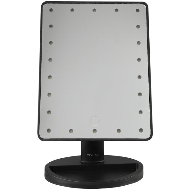 22-LED Lighted Vanity Mirror (Black)