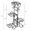 4-tier metal shelf for pots