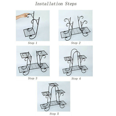 6 Tier Metal Shelf for Plants and Flowers