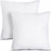 Pack of 2 decorative cushions, size: 22 x 22, colour: white