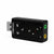 USB 2.0 Virtual Audio Sound Card Microphone Adapter PC Laptop