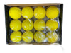 Pack of 12 yellow lacrosse balls