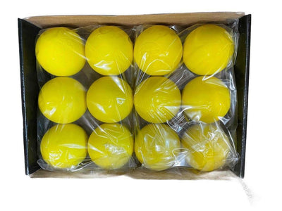 Pack of 12 yellow lacrosse balls