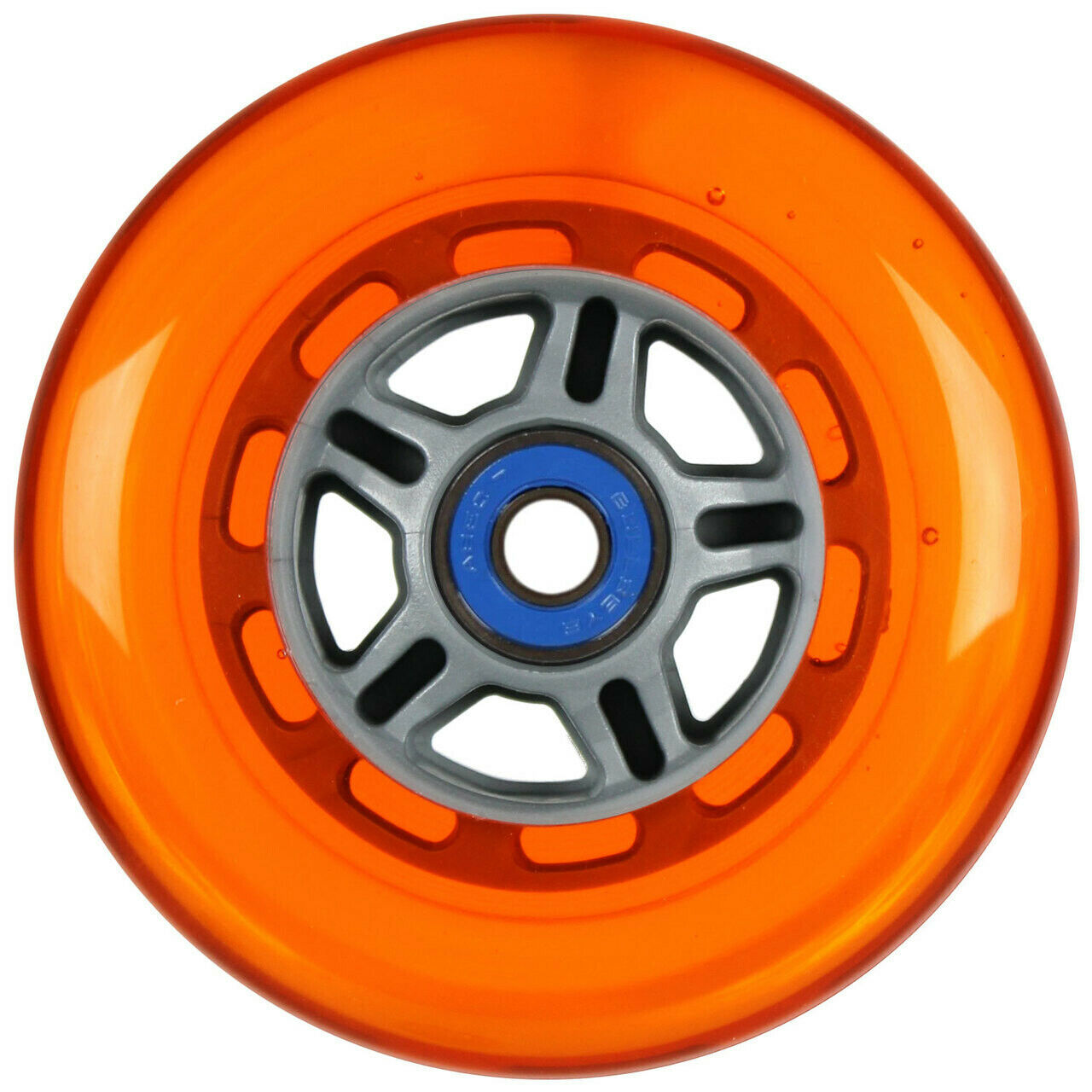 4 Wheels With Bearings for Scooter (Color: Orange)