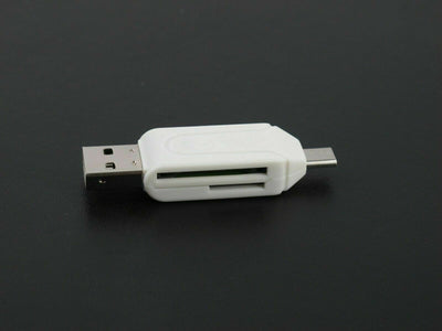 2 in 1 USB 2.0 Micro USB OTG SD/TF Flash Card Reader