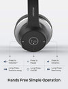 Noise Canceling Bluetooth Headphones, Colour: Black