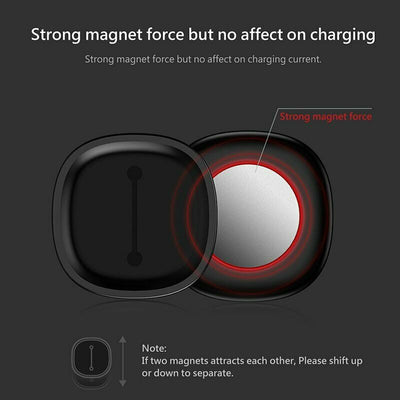 Magnetic Cable Organizer, 8.5cm x 1.3cm x 0.6cm, Color:Black