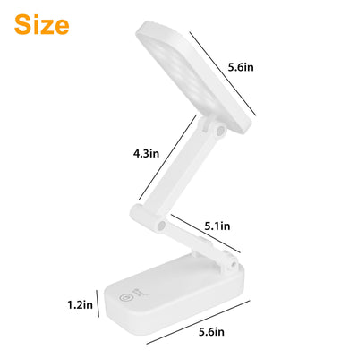 Portable Folding Desk Lamp 24 LED 3 Lighting Modes