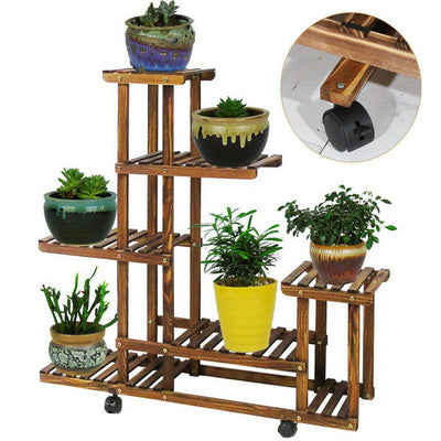 6 Tier Wooden Plant Stand